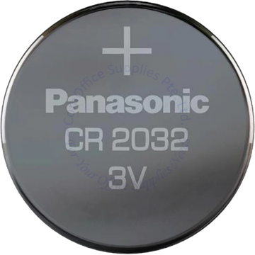 PANASONIC LITHIUM BUTTON BATTERY CR2032PT/1B 3V (1s)