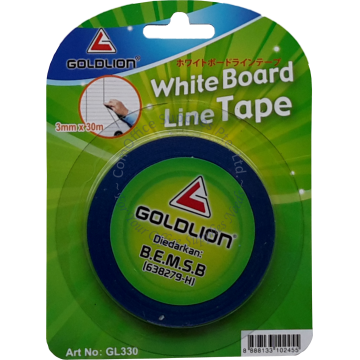 GOLDLION WHITEBOARD TAPE GL330 3MMx30M BLUE