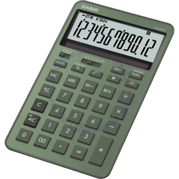 CASIO CALCULATOR JW-200DQ-GN 12DIGIT - GREEN