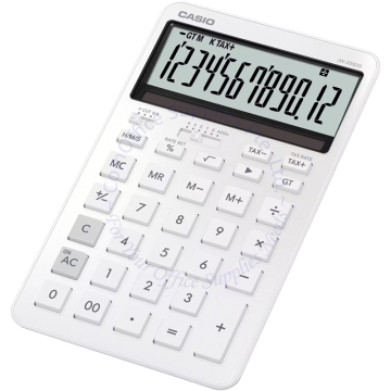 CASIO CALCULATOR JW-200DQ-WE 12DIGIT - WHITE