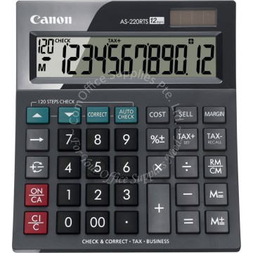 CANON CALCULATOR AS-220RTS 12DIGIT