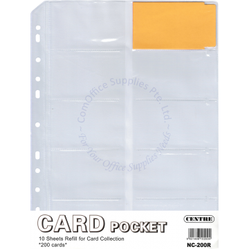 NAME CARD HOLDER NC400 REFILL NCR-200