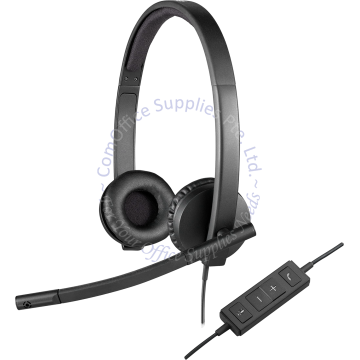 LOGITECH USB WIRED HEADSET W/NOISE CANCELING MIC H570E