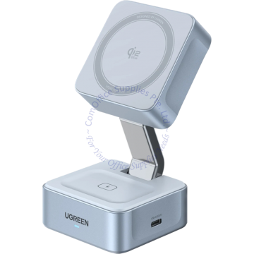 UGREEN MAGFLOW QI2.2 25W 2-IN-1 MAGNETIC WIRELESS CHARGER 55960B