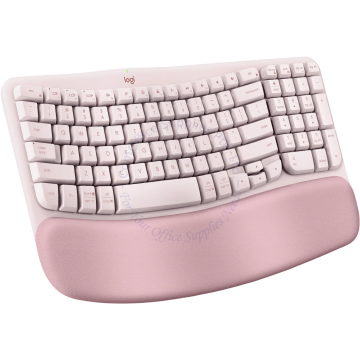 LOGITECH WAVE KEYS ERGO WIRELESS KEYBOARD - ROSE
