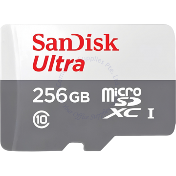 SANDISK ULTRA MICROSD CARD 256GB (SDSQUNR-256G-GN3MN)