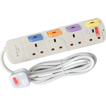 POWER SOCKET 4-GANG 2M