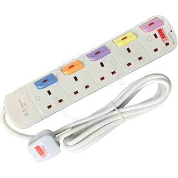 POWER SOCKET 5-GANG 3M