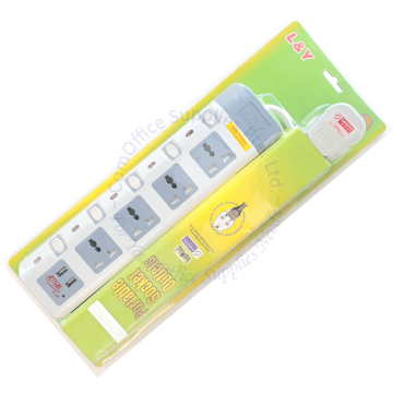 POWER SOCKET 4-GANG W/4 USB 6M