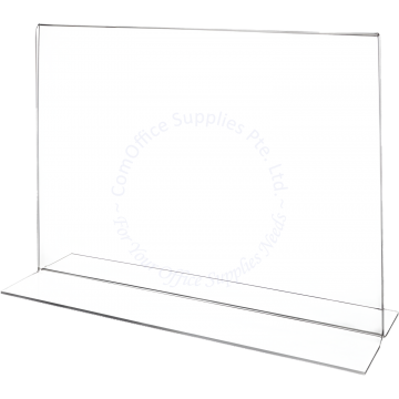 ACRYLIC T-SHAPE HOLDER #A-TL-A4 (HORIZONTAL/LANDSCAPE)
