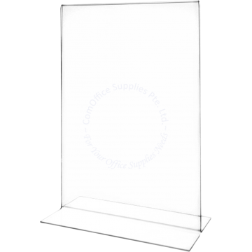 ACRYLIC T-SHAPE HOLDER #A-TP-A5 (VERTICAL/PORTRAIT)