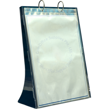 FLEXI ACRYLIC STAND W/10 PVC POCKETS 0191L A5