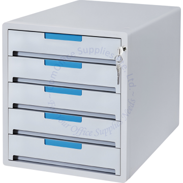 KAPAMAX PLANO 5 DRAWER FILE CABINET W/LOCK K-17205