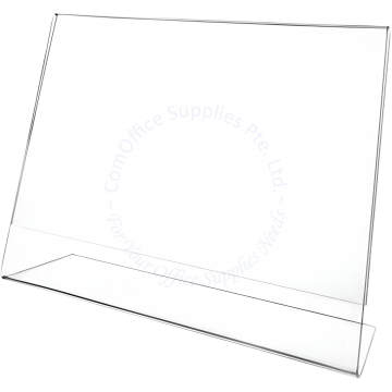STZ ACRYLIC LITERATURE HOLDER L-SHAPE 51011 A4 (HORIZONTAL/LANDSCAPE)