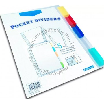 BINDERMAX POCKET DIVIDER PDT-005 (5 TABS)