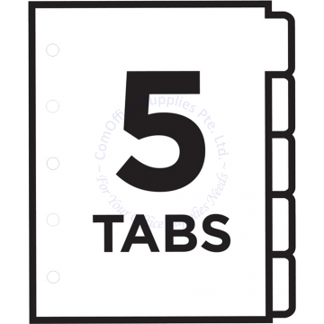 PAPER 5 WHITE DIVIDER A4 10SET (W/O HOLE)