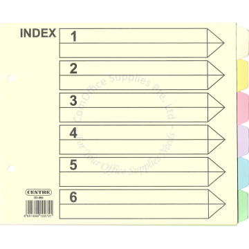 PAPER 6 COLOR DIVIDER A5 8SET