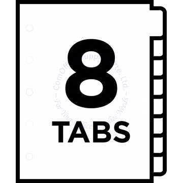 PAPER 8 WHITE DIVIDER A4 5SET
