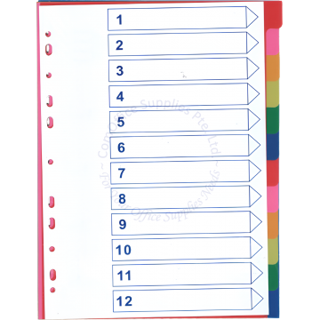 PP 12 COLOR DIVIDER A4