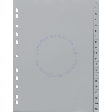 PP 1-20 DIVIDER A4