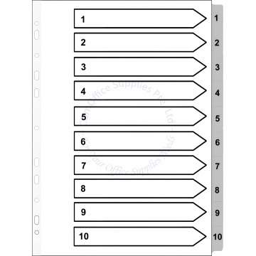 PP 1-10 DIVIDER A4