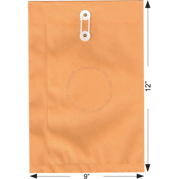 GOLD KRAFT ENVELOPE W/STRING 9x12.75" C4