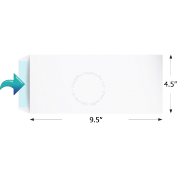 WHITE ENVELOPE 4.5x9.5" (10s)