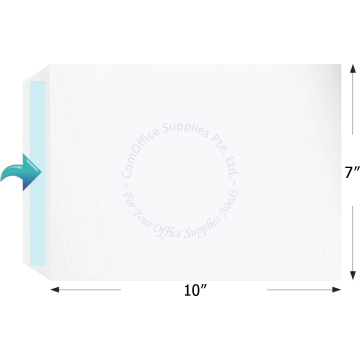 WHITE ENVELOPE 7x10" B5 (10s)