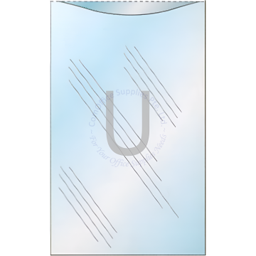 FOLDER U-SHAPE A4 7-HOLE CLEAR (W240)