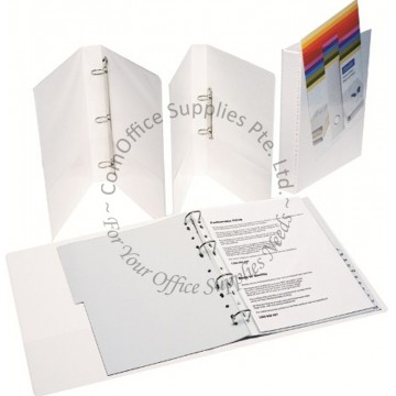 RING FILE 1" 2 A4 252 LAM.WHITE