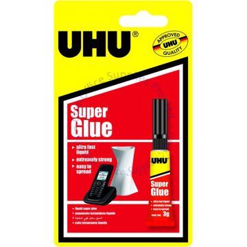 UHU SUPER GLUE LIQUID #37620 3G