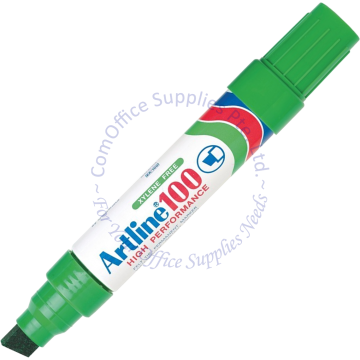 ARTLINE PERMANENT MARKER EK-100 GREEN (CHISEL POINT)