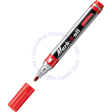STABILO MARK-4-ALL PERMANENT MARKER 651/40 RED (BULLET POINT)