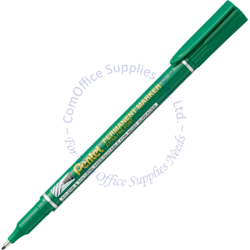 PENTEL SLIM PERMANENT MARKER NF450 GREEN (EXTRA FINE POINT)