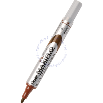PENTEL WHITEBOARD MARKER MWL5S-E BROWN (FINE BULLET POINT)