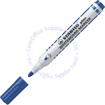 STABILO PLAN WHITEBOARD MARKER 641/41 BLUE (BULLET POINT)