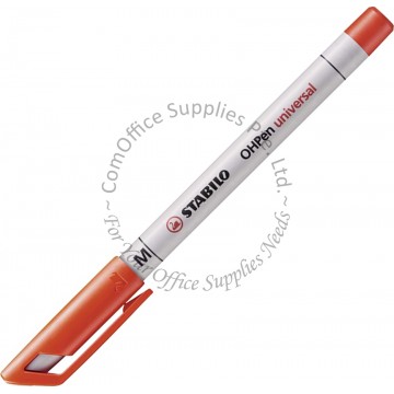 STABILO OHP PEN SOLUBLE M 853/40 RED