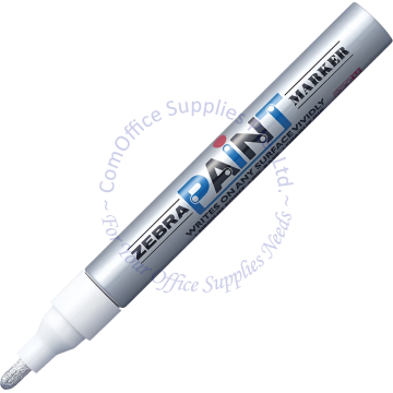 ZEBRA PAINT MARKER MOP-200M SILVER (MEDIUM POINT)