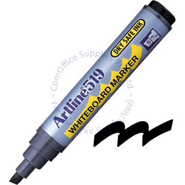 ARTLINE WHITEBOARD MARKER 519 BLACK (CHISEL POINT)