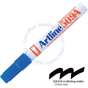 ARTLINE WHITEBOARD MARKER 509A BLUE (CHISEL POINT)