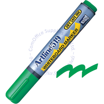 ARTLINE WHITEBOARD MARKER 519 GREEN (CHISEL POINT)