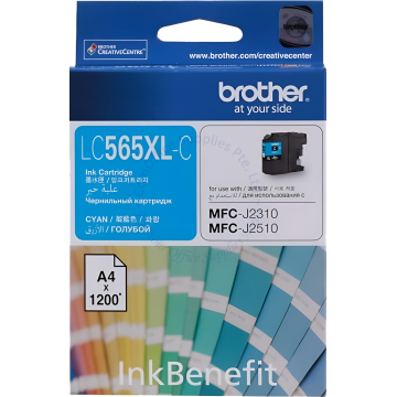 BROTHER INK CARTRIDGE LC-565XLC CYAN