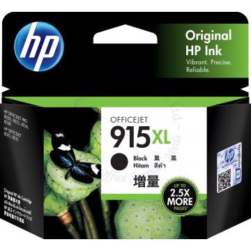 HP INK CARTRIDGE 3YM22AA (915XL) BLACK