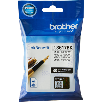 BROTHER INK CARTRIDGE LC-3617BK BLACK