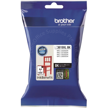 BROTHER INK CARTRIDGE LC-3619XLBK BLACK