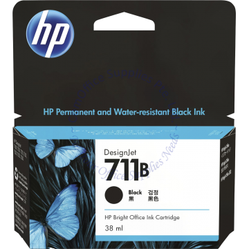 HP DESIGNJET INK CARTRIDGE 3WX00A (711B) BLACK (38ML)