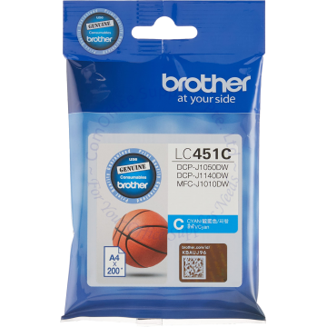 BROTHER INK CARTRIDGE LC-451C CYAN