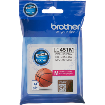 BROTHER INK CARTRIDGE LC-451M MAGENTA