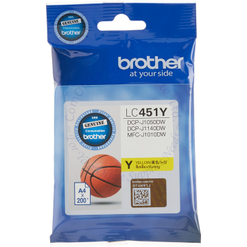 BROTHER INK CARTRIDGE LC-451Y YELLOW