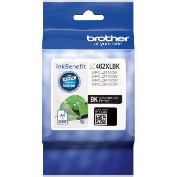BROTHER INK CARTRIDGE LC-462XLBK BLACK